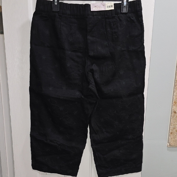 Black Embroidered Capris - Picture 7 of 10